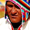 Mieszkaniec Uros. Peru. Wrzesień 2009